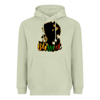 Matcha Blessed black history Heavyweight Hoodie - HowdyJamesFarm