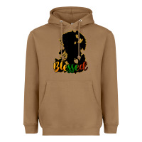 Toasted Coconut Blessed black history Heavyweight Hoodie - HowdyJamesFarm