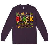 Plum it's the black excellence for me Long Sleeve Tee - LillyAllenDesigns