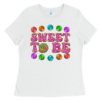 White sweet to be candy Ladies Tee - AdoDesignShop