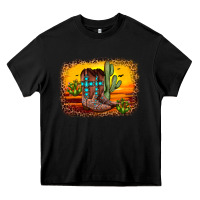 Black cross sunset backgraund Heavy Core Tee - JahusDesignShop