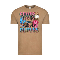 Vintage Coffee coffee scrubs and rubber gloves Vintage Tee - NancyCooperArtShop