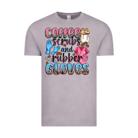 Vintage Zinc coffee scrubs and rubber gloves Vintage Tee - NancyCooperArtShop