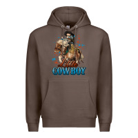 Coffee Little Cowboy Midilli Horse kid boy Premium Hoodie - HowdyJamesFarm