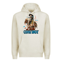 Oatmeal Heather Little Cowboy Midilli Horse kid boy Premium Hoodie - HowdyJamesFarm