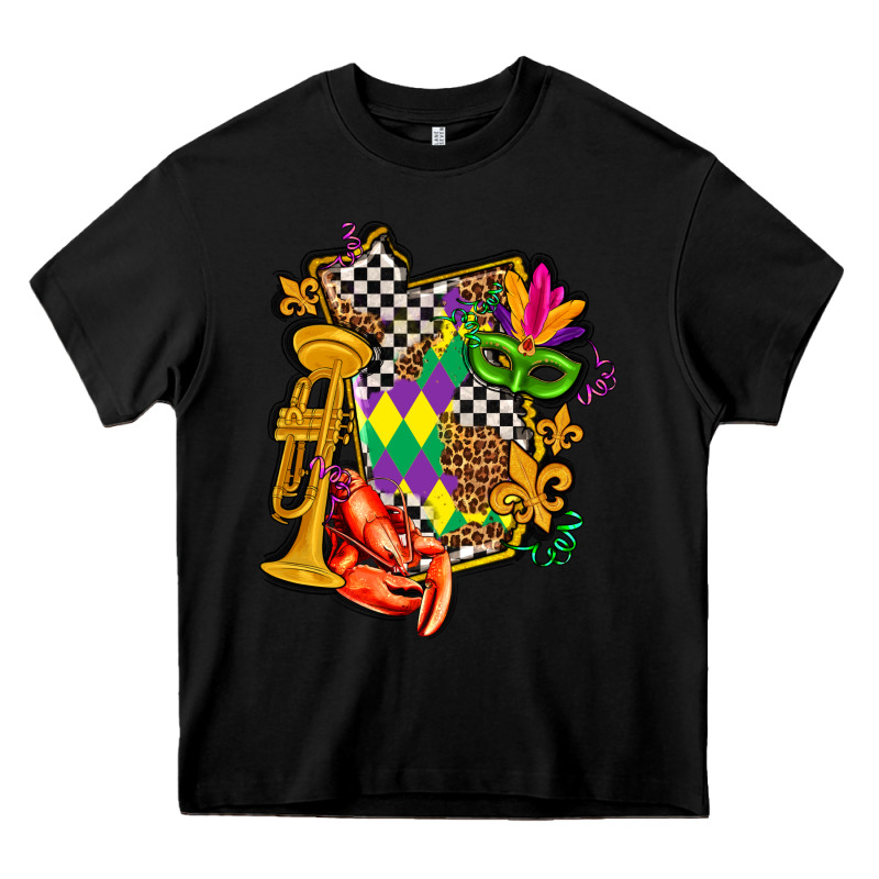 Mississippi Map Mardi Gras Heavy Core Tee by AdoDesignShop | Teevron