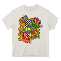 Cream mississippi map mardi gras Heavy Core Tee - AdoDesignShop