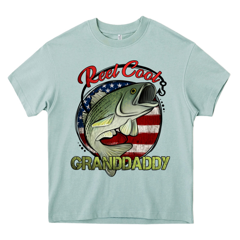 Reel Cool Granddaddy Fishing Heavy Core Tee by Jasminsmagicworld | Teevron