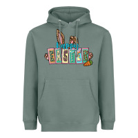 Sage Happy Easter Easter Day Heavyweight Hoodie - CowGirlArtShop