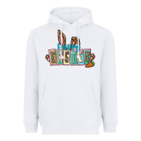 White Happy Easter Easter Day Heavyweight Hoodie - CowGirlArtShop