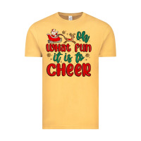 Vintage Mustard oh what fun it is to cheer Vintage Tee - MaliasSmallBusiness