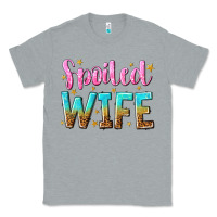 Heather Grey spoiled wife Classic Tee - NancyCooperArtShop