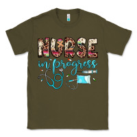 Army Green nurse in progress Classic Tee - JahusDesignShop