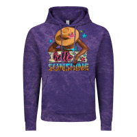 Cloud Purple hello sunshine Vintage Hoodie - NancyCooperArtShop