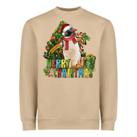 Mushroom Merry Christmas Penguin Heavyweight Sweatshirt - LillyAllenDesigns