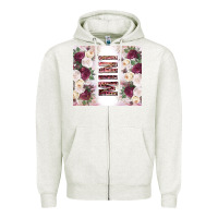 Oatmeal Heather mother’s day mini flowers tumbler tbs Zipper Hoodie - TumblerDesignByShophia