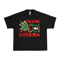 Black rockin around the clasroom teacher Urban Heavy Tee - MaliasSmallBusiness