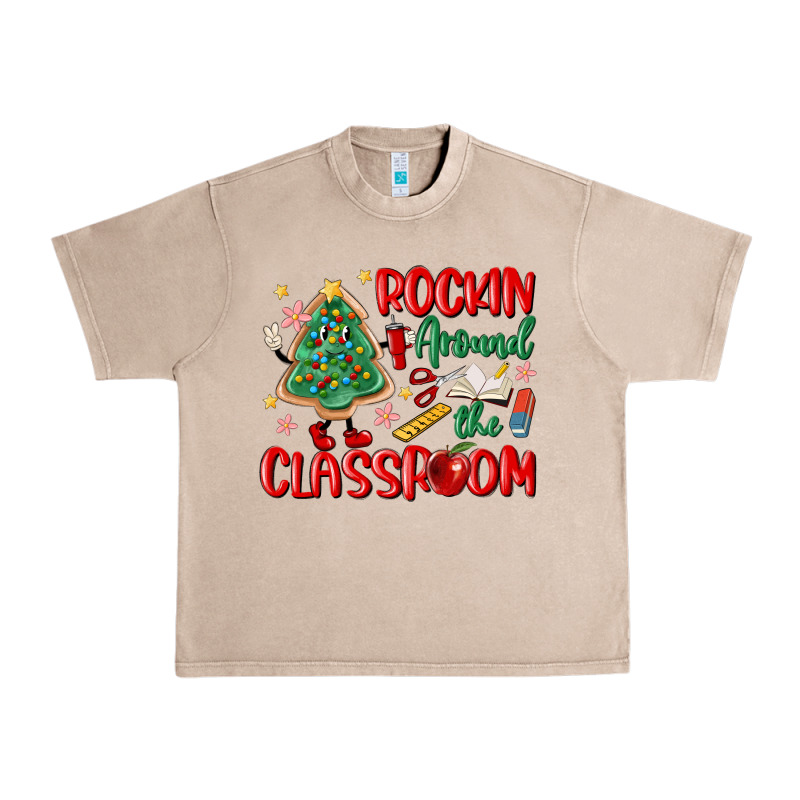 Rockin Around The Clasroom Teacher Urban Heavy Tee by MaliasSmallBusiness | Teevron