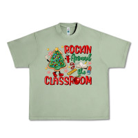Oil Green rockin around the clasroom teacher Urban Heavy Tee - MaliasSmallBusiness