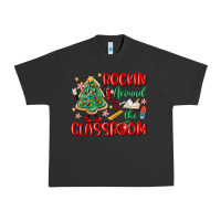 Pigment Black rockin around the clasroom teacher Urban Heavy Tee - MaliasSmallBusiness