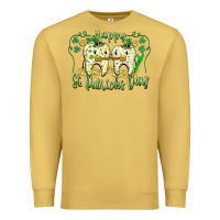 Antique Gold Happy St. Patrick's Day Tooth Dentist Premium Sweatshirt - CowGirlArtShop