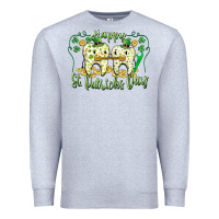 Heather Grey Happy St. Patrick's Day Tooth Dentist Premium Sweatshirt - CowGirlArtShop