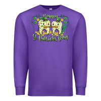 Purple Happy St. Patrick's Day Tooth Dentist Premium Sweatshirt - CowGirlArtShop