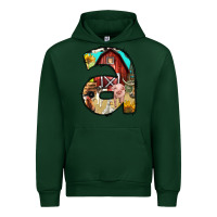 Forest Green farm life alphabet lowercase letters a Urban Hoodie - BundleAndBundleShop