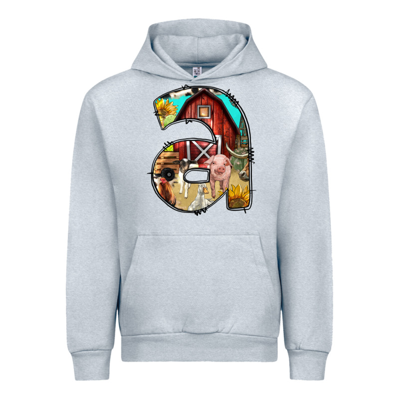 Farm Life Alphabet Lowercase Letters A Urban Hoodie by BundleAndBundleShop | Teevron