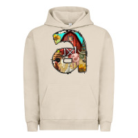 Pigment French Oak farm life alphabet lowercase letters a Urban Hoodie - BundleAndBundleShop