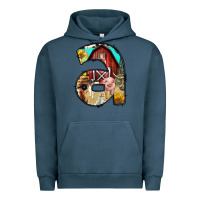 Pigment Midnight Navy farm life alphabet lowercase letters a Urban Hoodie - BundleAndBundleShop