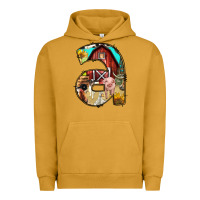 Pigment Peanut Butter farm life alphabet lowercase letters a Urban Hoodie - BundleAndBundleShop