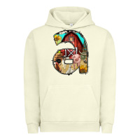 Pigment Pistachio farm life alphabet lowercase letters a Urban Hoodie - BundleAndBundleShop