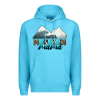 Ocean Blue Mountain Mama Premium Hoodie - CowGirlArtShop
