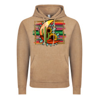 Vintage Coffee Desert Moon With Serape Background Vintage Hoodie - Jasminsmagicworld