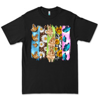 Easter Bunny Butterfly Daisy And Sunflower With Cowhide And  Leopard B Premium Tee | Teevron