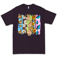 Plum easter bunny butterfly daisy and sunflower with cowhide and  leopard b Premium Tee - Artiststas