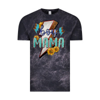 Cloud Black boy mama lightning bold Vintage Tee - NancyCooperArtShop