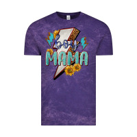 Cloud Purple boy mama lightning bold Vintage Tee - NancyCooperArtShop