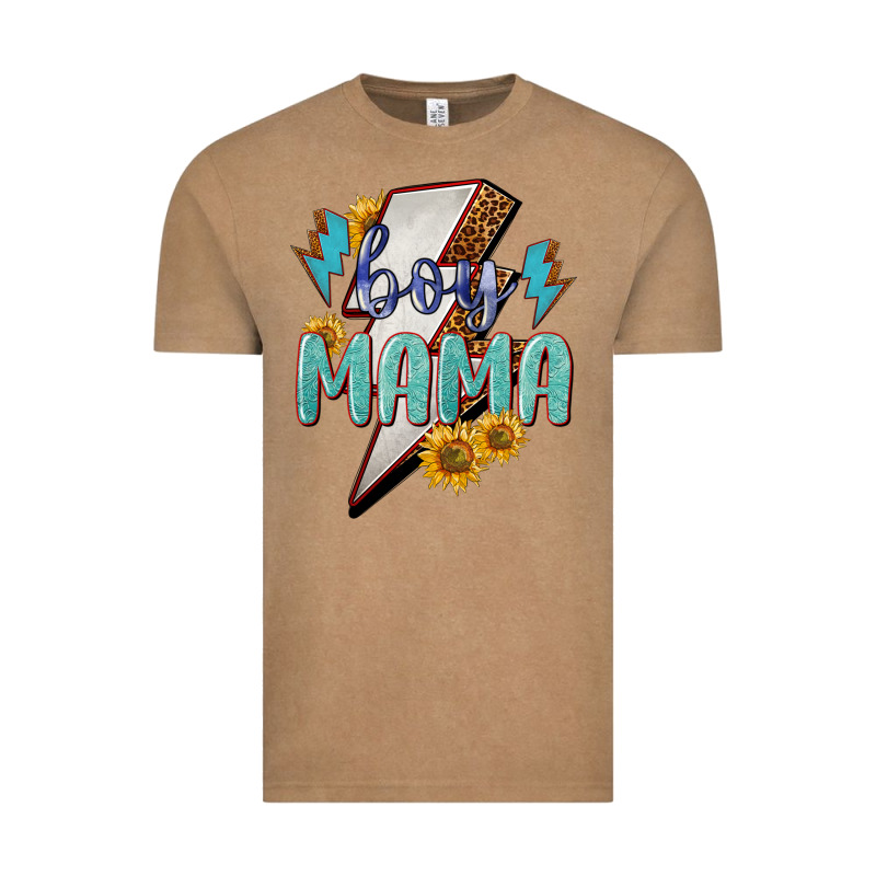 Boy Mama Lightning Bold Vintage Tee by NancyCooperArtShop | Teevron