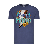 Vintage Denim boy mama lightning bold Vintage Tee - NancyCooperArtShop