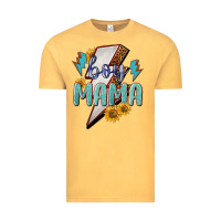 Vintage Mustard boy mama lightning bold Vintage Tee - NancyCooperArtShop