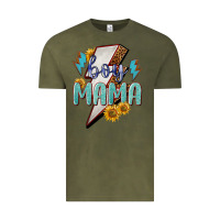 Vintage Olive boy mama lightning bold Vintage Tee - NancyCooperArtShop