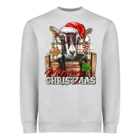 Merry Christmas Alpine Goat Heavyweight Sweatshirt | Teevron
