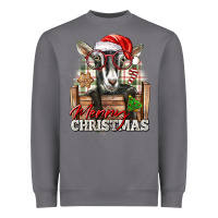 Storm Merry Christmas Alpine Goat Heavyweight Sweatshirt - LillyAllenDesigns