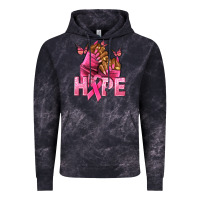 Cloud Black Hope Breast Cancer nails Vintage Hoodie - NancyCooperArtShop
