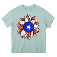 Arona sunflower puerto rico flag Heavy Core Tee - JahusDesignShop