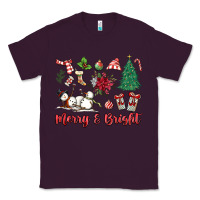 Plum merry bright Classic Tee - MaliasSmallBusiness