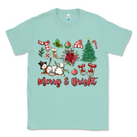 Seafoam merry bright Classic Tee - MaliasSmallBusiness
