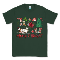 Sports Green merry bright Classic Tee - MaliasSmallBusiness